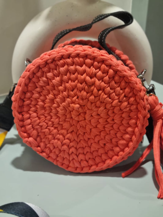 Crochet Leather Elegance: Handcrafted Oreo Bags