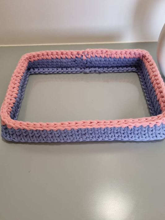 Compact Crochet Rectangle Basket Collection